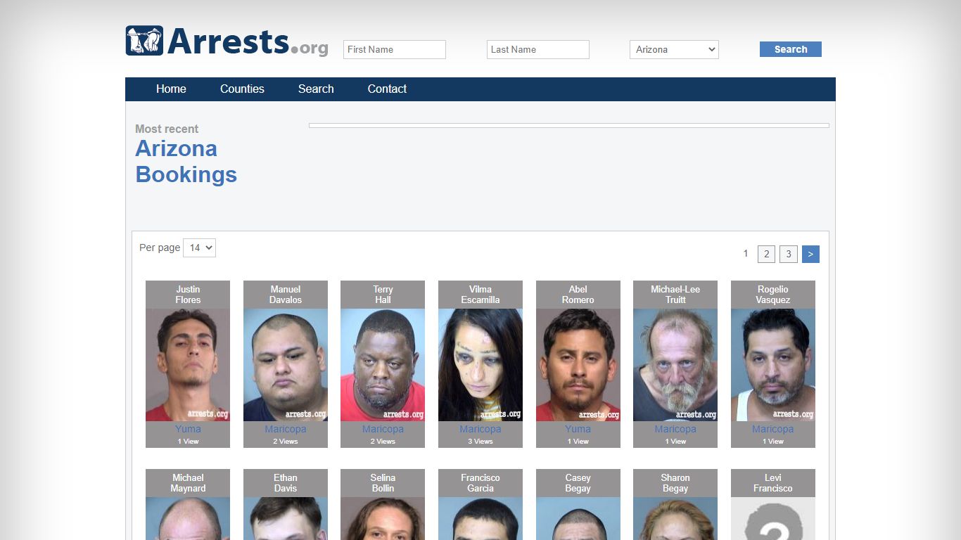 Arizona Arrests and Inmate Search